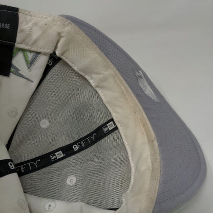 Florida Marlins Snapback Hat White Green New Era 9Fifty Size M/L Embroidered MLB