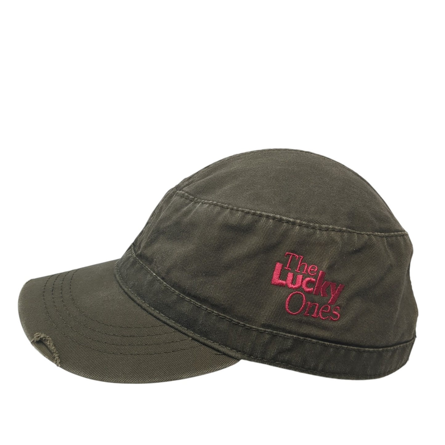 The Lucky Ones Cadet Army Cap Brown One Size Adjustable Distressed Otto