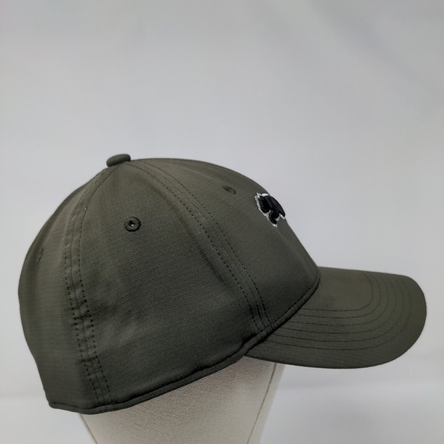 PUMA Fitted Hat Green L/XL Embroidered Lightweight Vented Holes 6 Panel