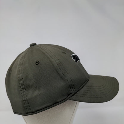 PUMA Fitted Hat Green L/XL Embroidered Lightweight Vented Holes 6 Panel