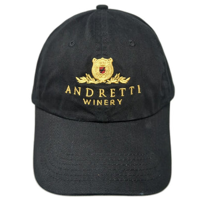K-Products Baseball Cap Black One Size Andretti Winery Embroidered Cotton Hat
