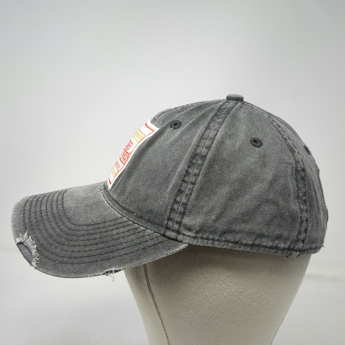 H3 Headwear Nissin Cup Noodles Baseball Cap Gray One Size Slideback Patch Hat