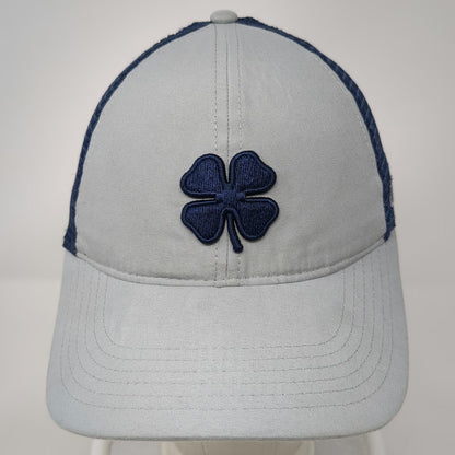 Black Clover Trucker Hat Gray Blue Clover Live Lucky One Size Snapback Mesh Cap