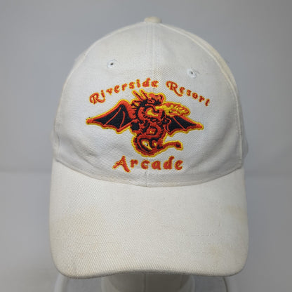 Riverside Resort Arcade Strapback Hat White One Size Laughlin Nevada