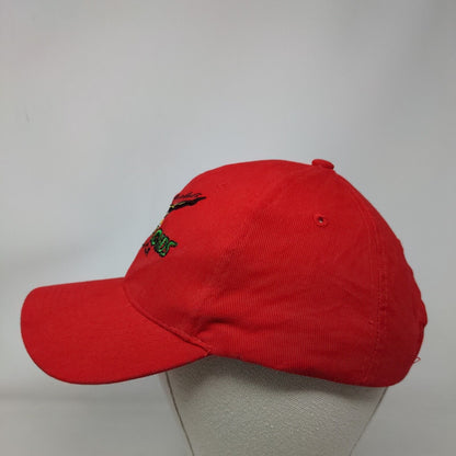 Tracks & Record Jamaica Slideback Hat Red One Size Adjustable Embroidered