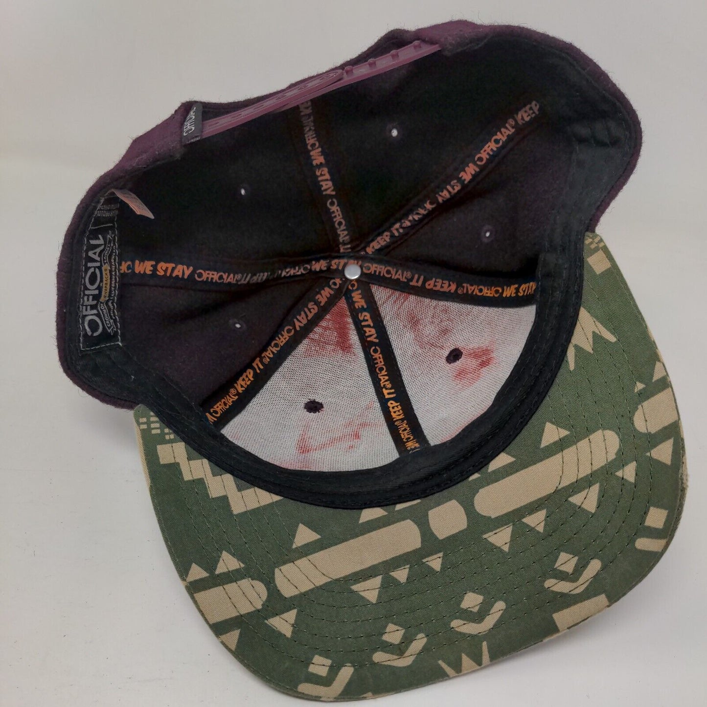 California Republic Official Snapback Hat Multicolor OSFA Embroidered 6 Panel
