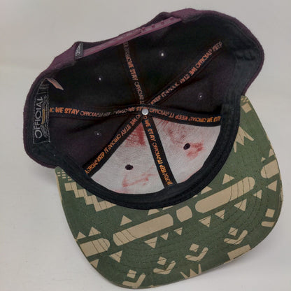 California Republic Official Snapback Hat Multicolor OSFA Embroidered 6 Panel