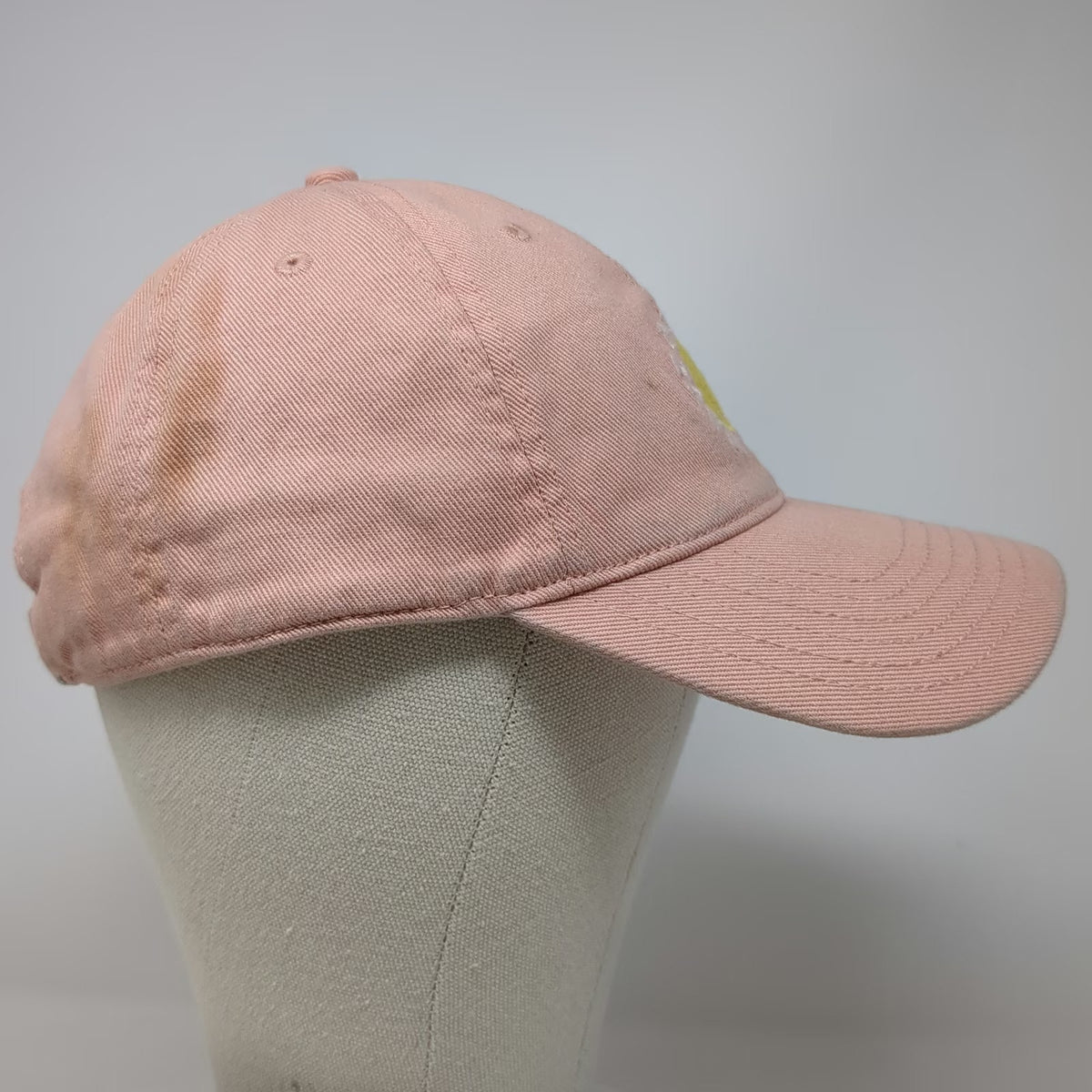 American Eagle Baseball Cap Pink One Size Smiley Face Have a Nice Day Cotton Hat