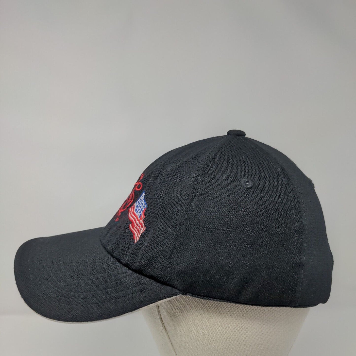 Txoko Ona Flags Strapback Hat Black One Size Embroidered Port Authority
