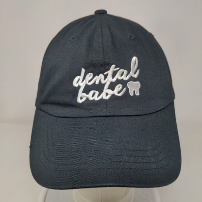 Dental Babe Slideback Hat Black OS Adjustable Embroidered The Classics Yupoong