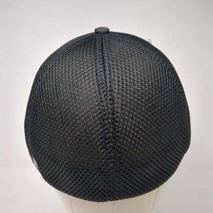 911 Never Forget Fitted Mesh Back Hat Camo S/M American Flag Eagle