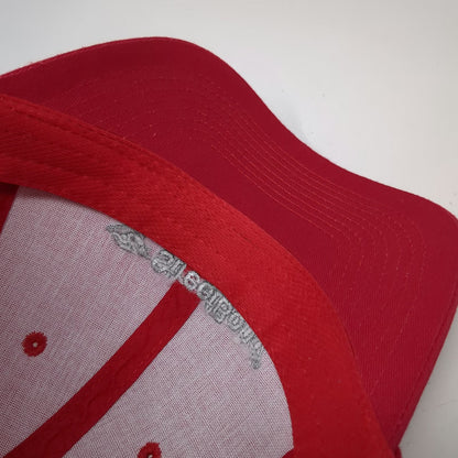 Port Authority Baseball Cap Red One Size StreetBond Embroidered Strapback Hat