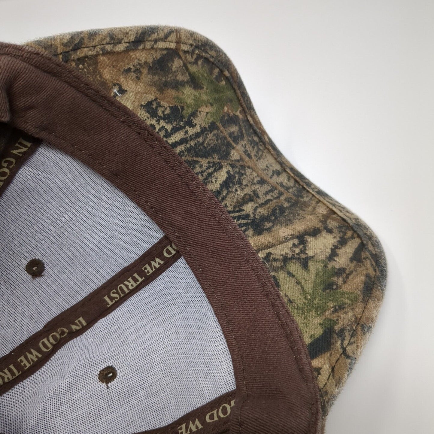 God & Country Strapback Hat Brown OSFA Adjustable Embroidered Freedom Rock Point