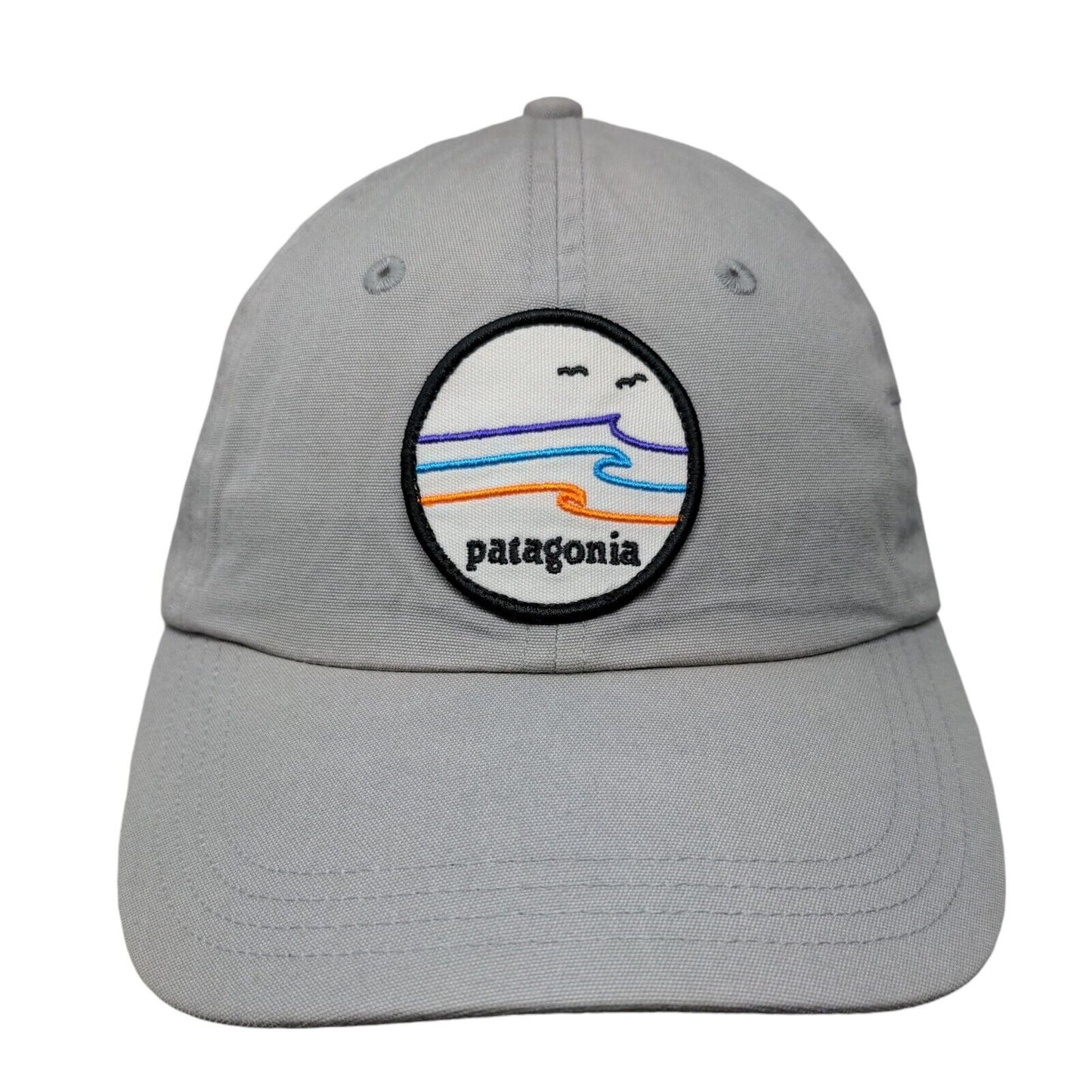 Patagonia Slideback Hat Gray One Size Adjustable Embroidered 6 Panel