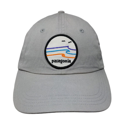Patagonia Slideback Hat Gray One Size Adjustable Embroidered 6 Panel