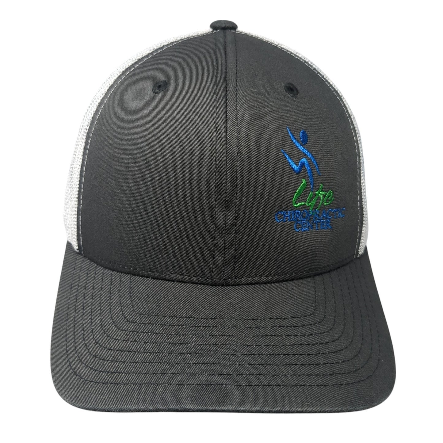 Life Chiropractic Center Trucker Hat Gray One Size Adjustable Mesh Back Yupoong