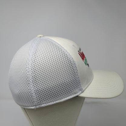 New Era Baseball Cap White M St Augustine Alligator Farm Mesh Fitted Hat 39THIRTY