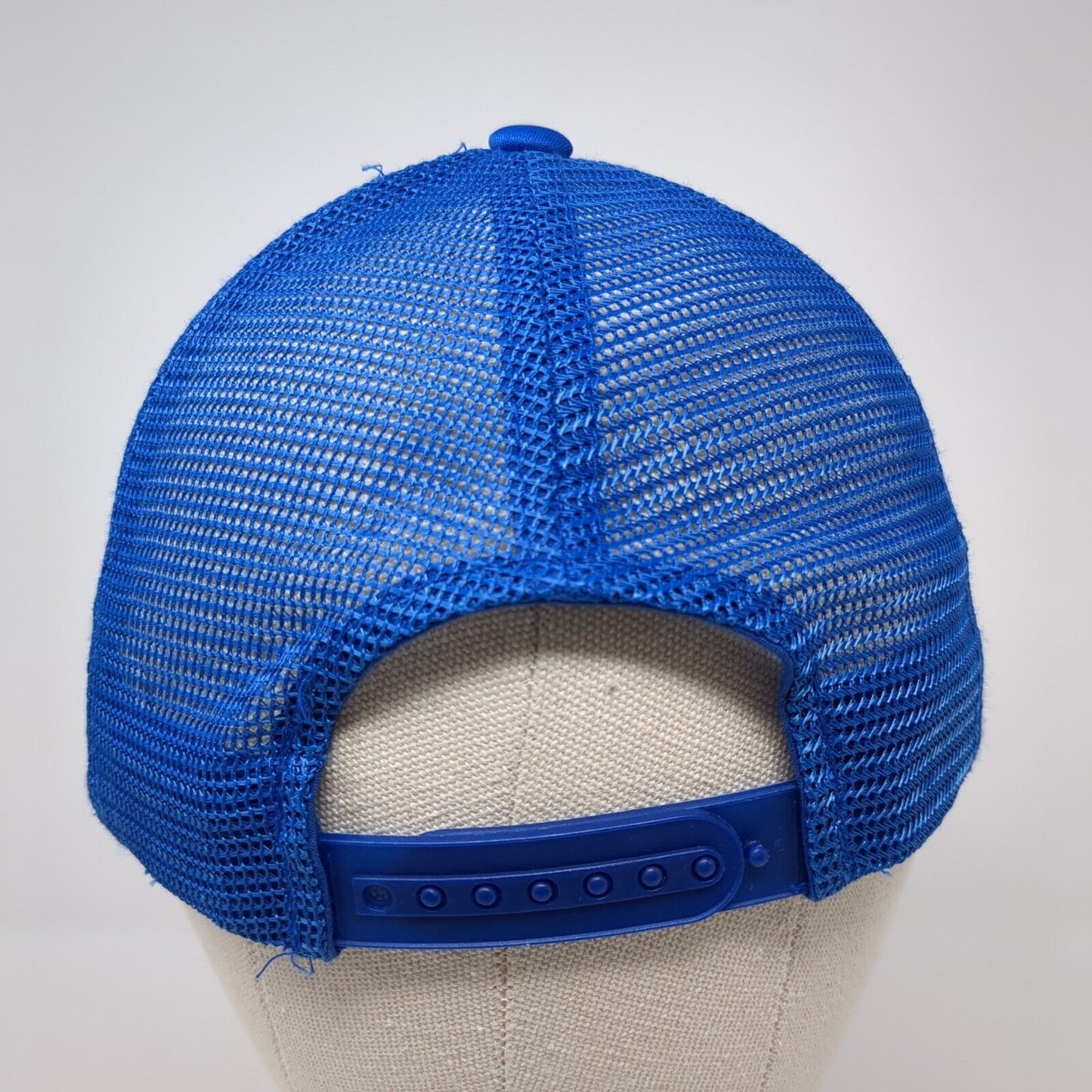 Lakes Snapback Mesh Back Trucker Hat Blue OSFM Colorblock Magic