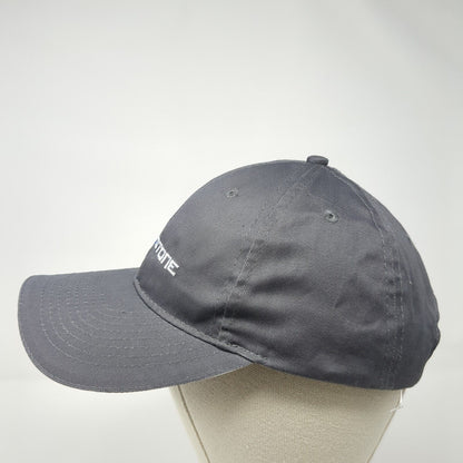 Blue Stone Strapback Hat Gray One Size Adjustable Embroidered Port & Company