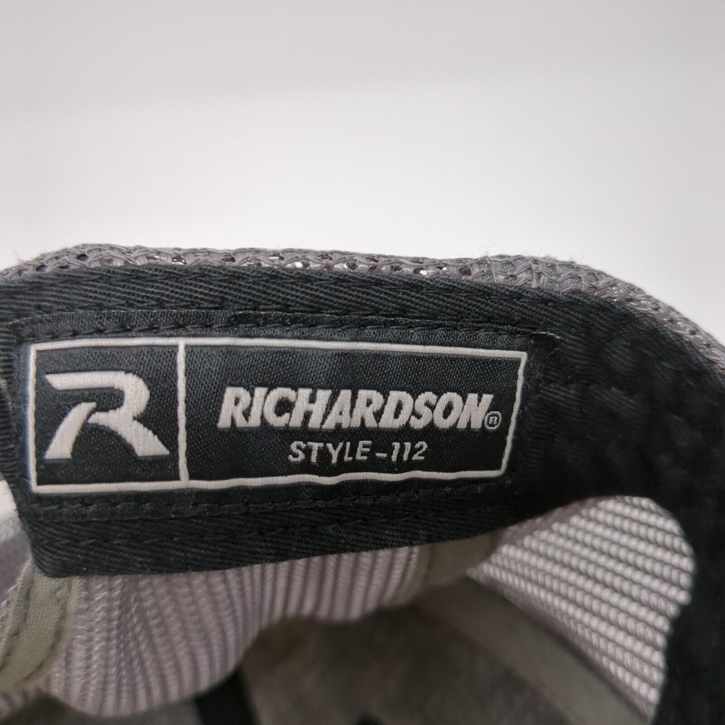 OST Snapback 112 Trucker Hat Black One Size Adjustable Mesh Back Richardson