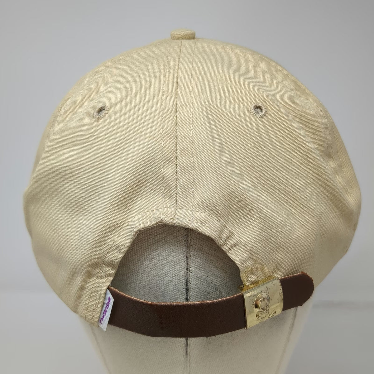 Imperial Headwear Trucker Beige Hat OS Mountain State Savings Bank Rope USA
