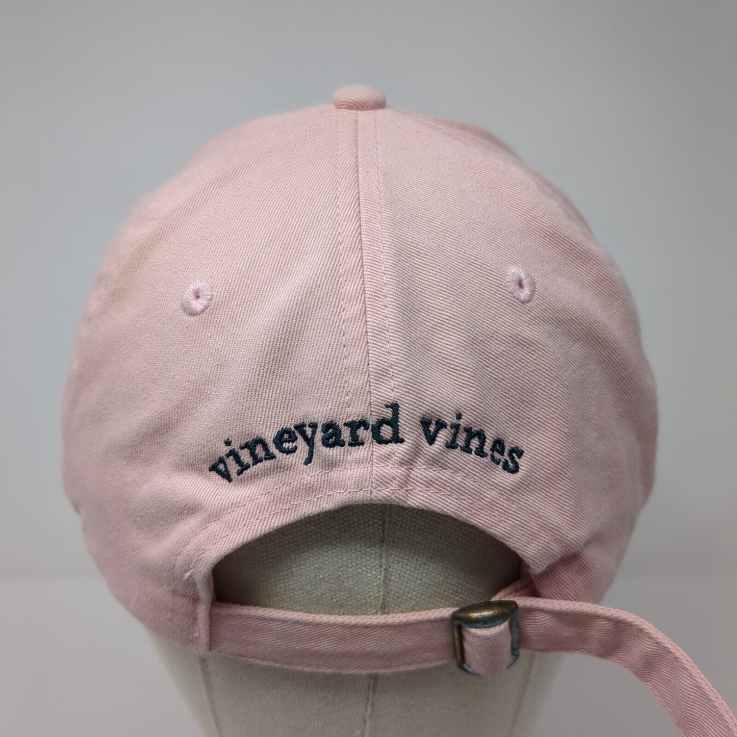 Vineyard Vines Whale Slideback Hat Pink One Size Adjustable 6 Panel