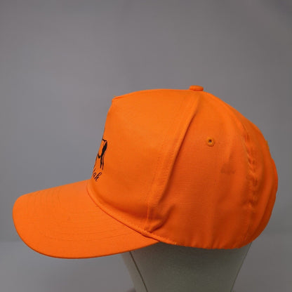 Utah Strapback Hat Orange OSFA Adjustable Graphic Print Vented Holes Polyester