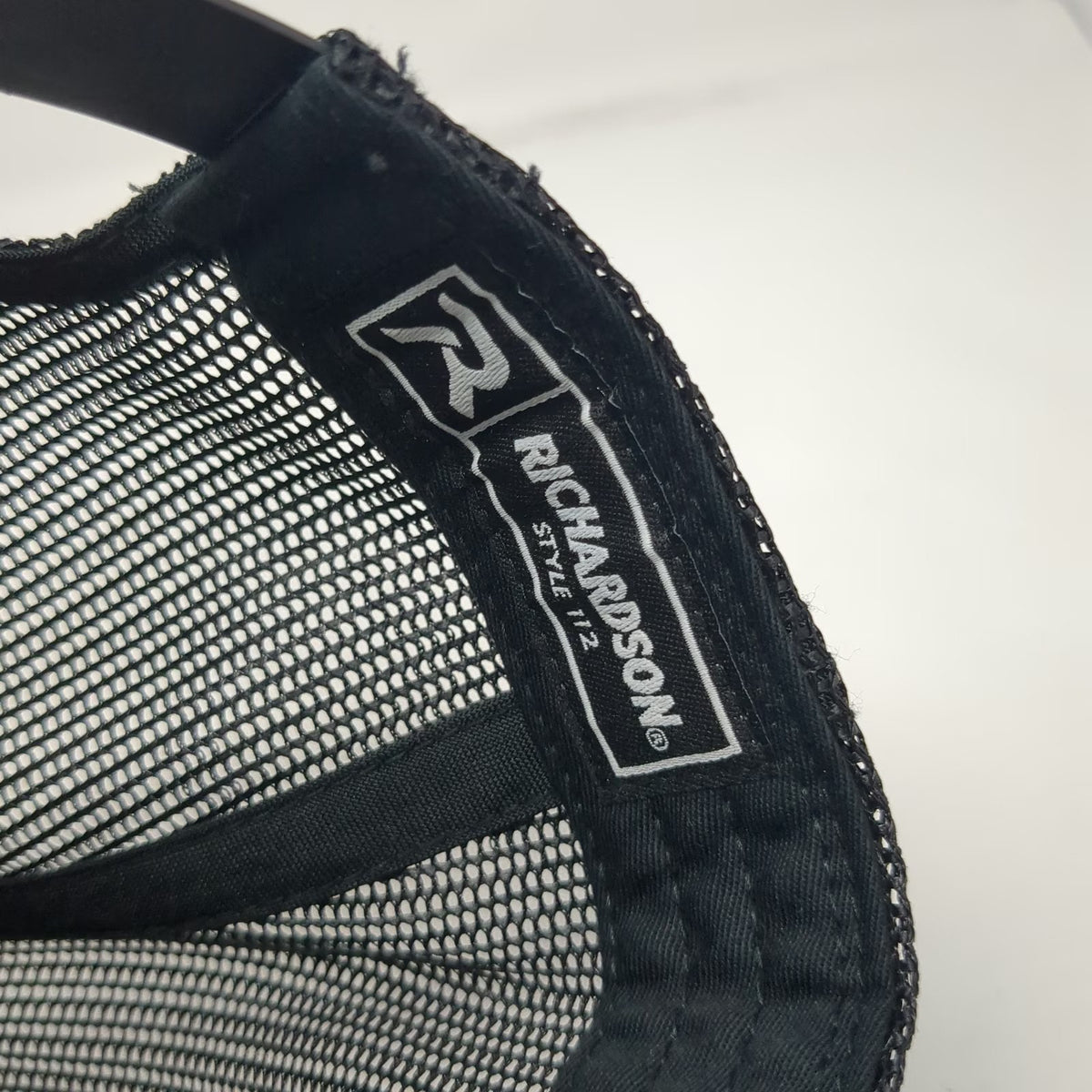 Richardson Trucker Hat Gray Black One Size Mesh Back Snapback McMillen Logo Hat