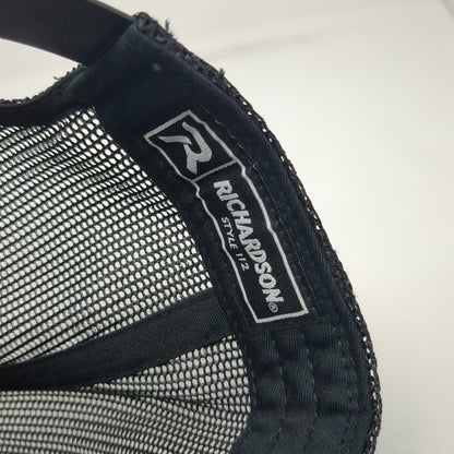 Richardson Trucker Hat Gray Black One Size Mesh Back Snapback McMillen Logo Hat
