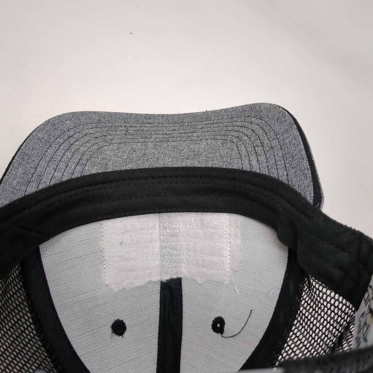 Flag Patch Snapback Trucker Hat Gray OSFA Mesh Back Arcadian Outfitters