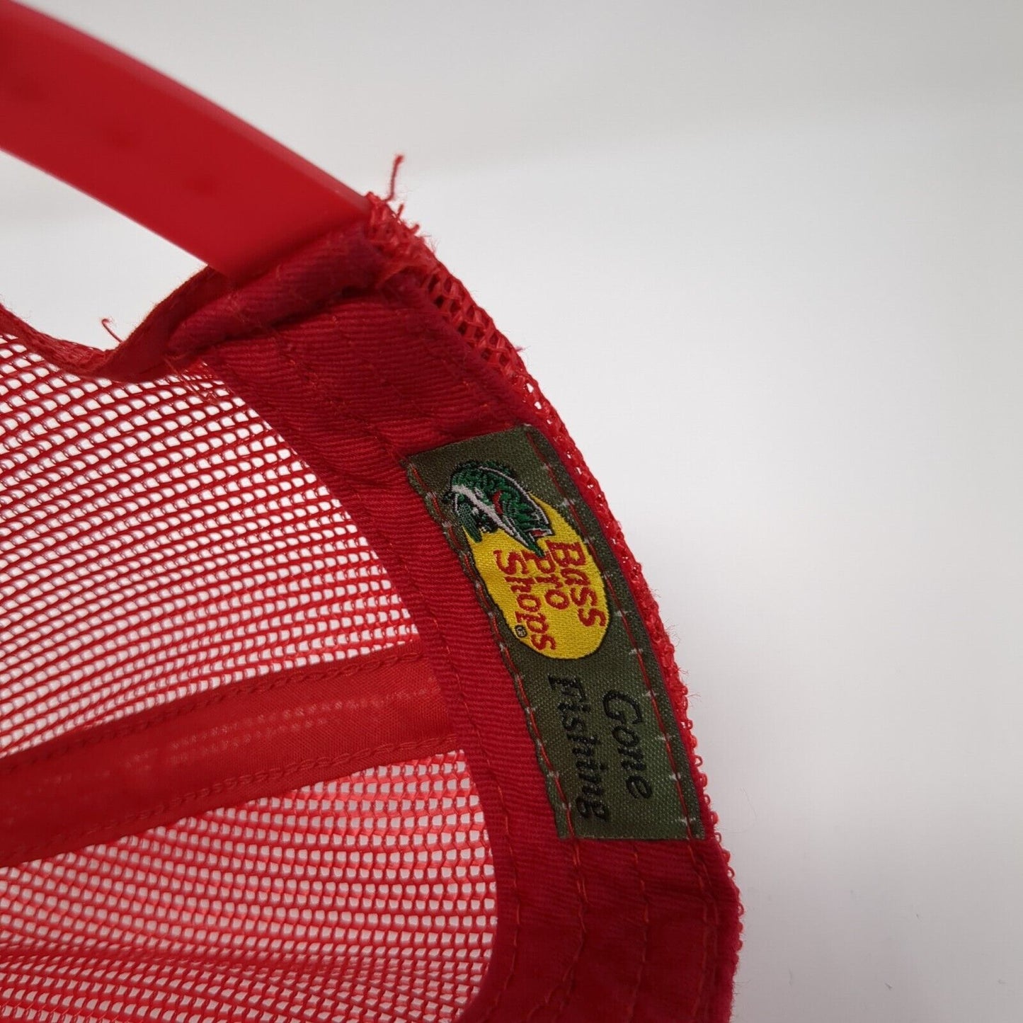 Cabela's Snapback Trucker Hat Red One Size Mesh Back Bass Pro Shops