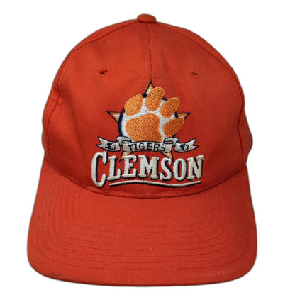 Starter Clemson Tigers NCAA Hat Orange Snapback Green Underbill Cap Vintage