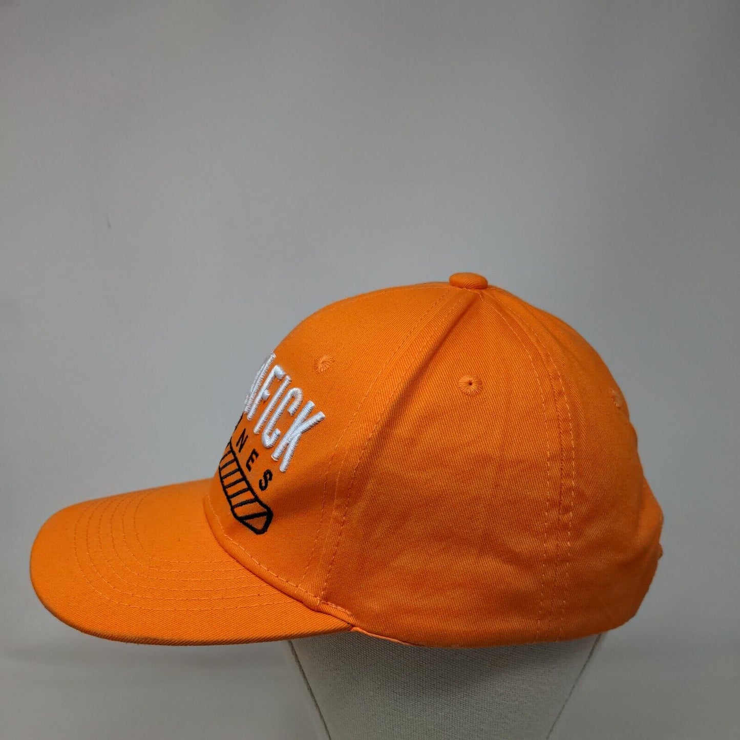 Trafick Cones Snapback Hat Orange OS Adjustable Embroidered The Classics Yupoong
