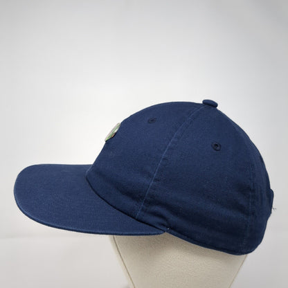 Adidas Slideback Hat Blue One Size Adjustable Embroidered Trefoil 6 Panel