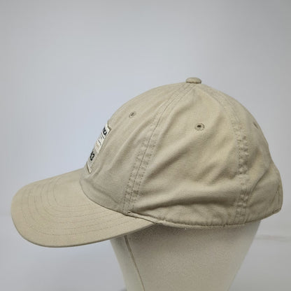 Nautica Baseball Cap Beige One Size N-83 Patch Adjustable Slideback Cotton Hat