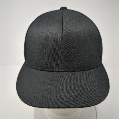 Idaho 2015 Fitted Hat Black 7 1/4-7 5/8 Embroidered Vented Holes 6 Panel Blank
