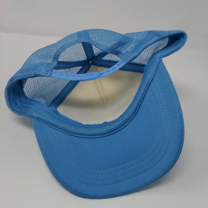 Cowgirl Snapback Mesh Back Trucker Hat Blue OSFA Adjustable Colorblock