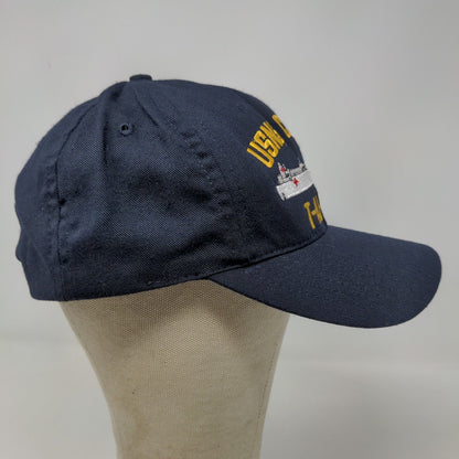 AMC Men's Snapback Hat Blue USNS Comfort T-AH 20 Embroidered Navy Logo