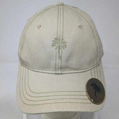 Baseball Cap Beige One Size Palm Tree Bottle Opener Strapback Beach Cotton Hat