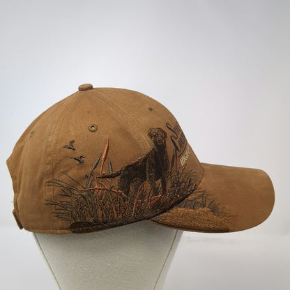 Dri Duck Brown Baseball Cap One Size Stacy Construction Dog Wildlife Series Hat
