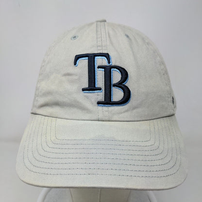 '47 Brand Men's Slideback Hat Gray OSFA Embroidered Tampa Bay Rays Logo