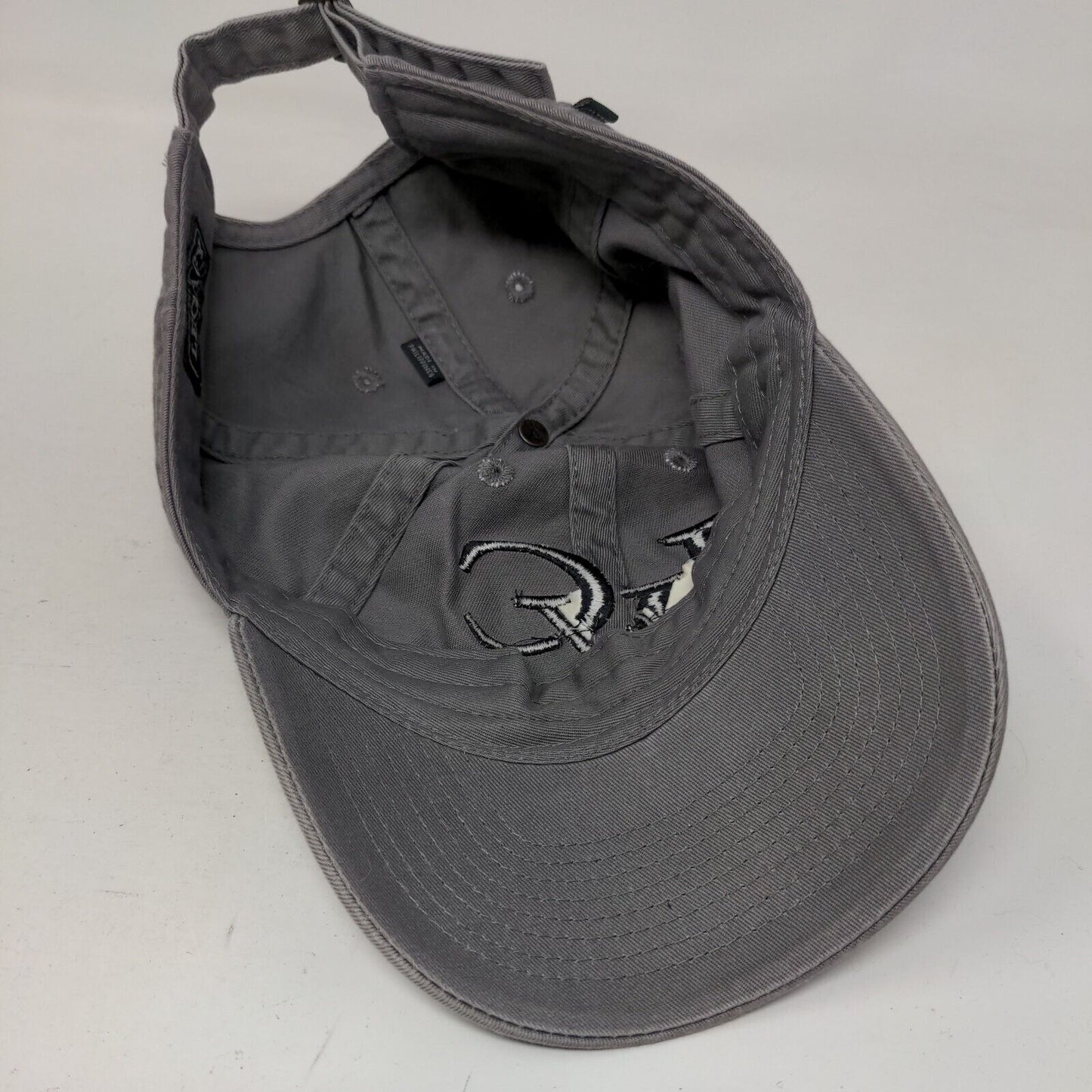 LVG Slideback Hat Gray One Size Adjustable Embroidered 6 Panel Legacy