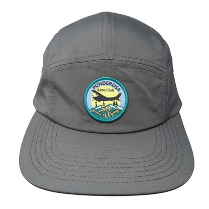 Ponderosa Aero Club 50 Years Of Flying 5 Panel Cap Gray One Size Port Authority