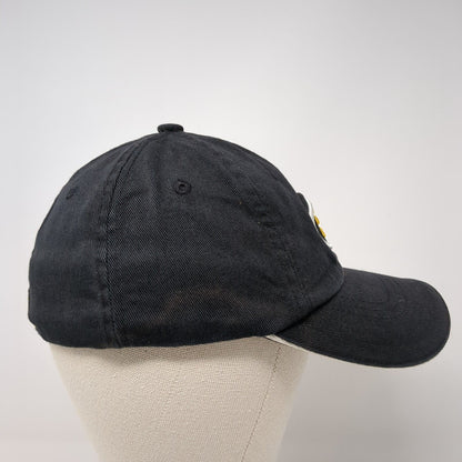 Cobra Fitted Hat Black One Size Adjustable Embroidered Vented Holes 6 Panel