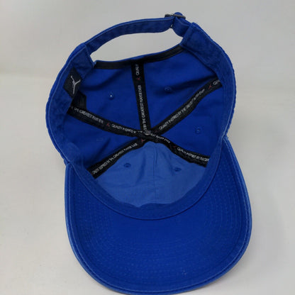 Air Jordan Jumpman Slideback Hat Blue OSFM Adjustable Embroidered Logo Cotton