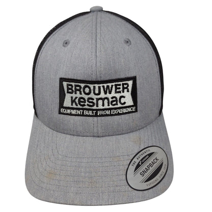 Brouwer Kesmac Snapback Mesh Back Trucker Hat Gray OSFA Yupoong