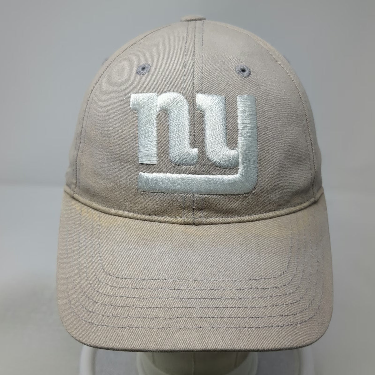 New York Giants NFL Team Apparel Cap Gray One Size Embroidered Adjustable Hat