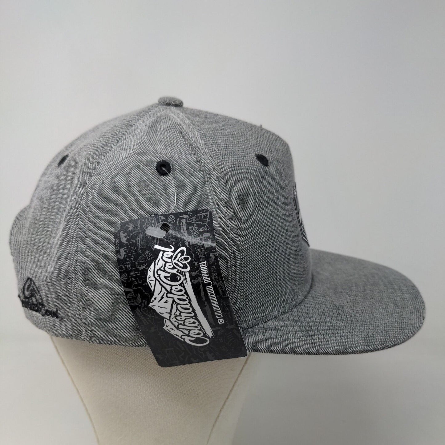 Zephyr Men's Snapback Hat Gray Embroidered Mile High Logo Cotton Blend W/Tags