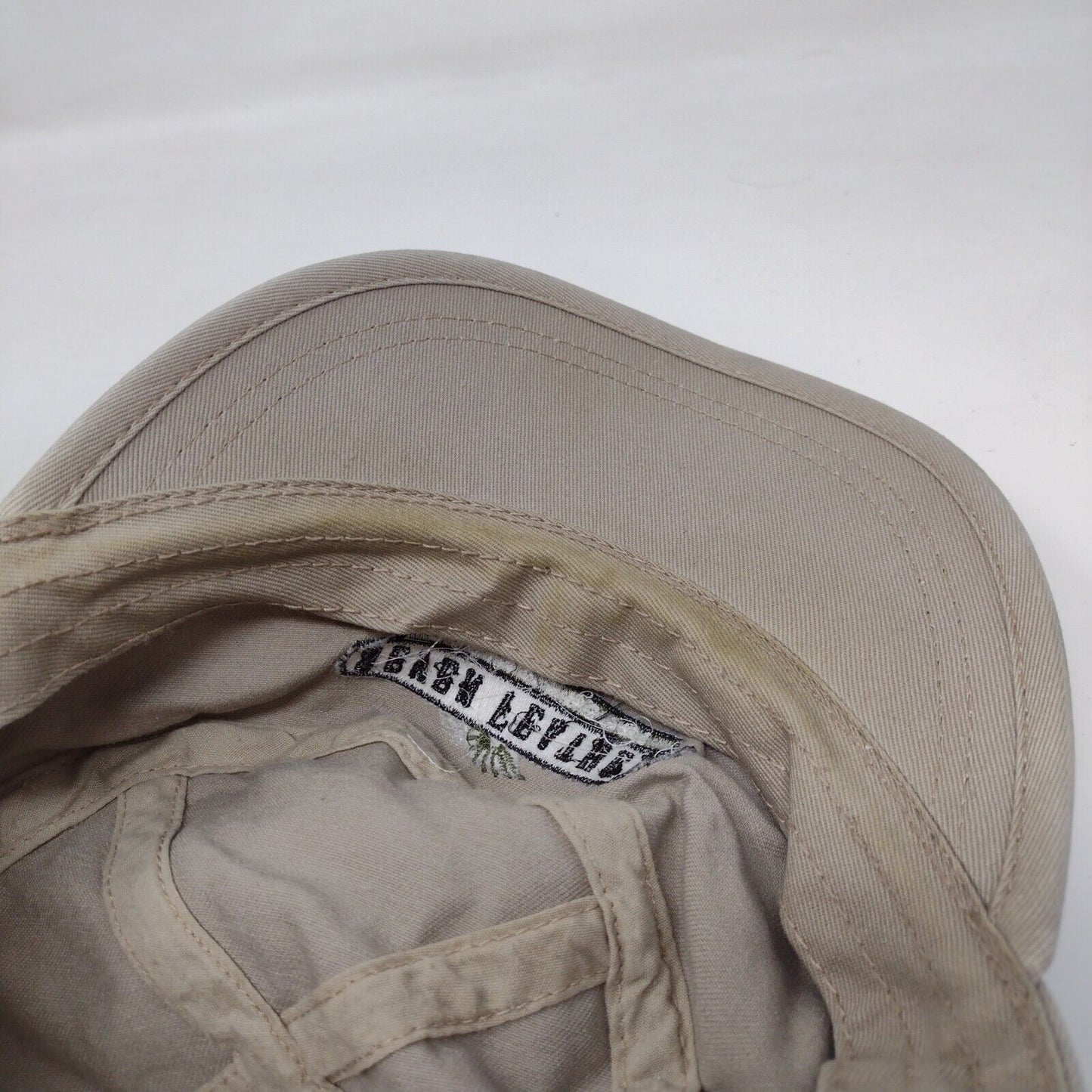 Seven Feathers Casino Resort Strapback Cadet Army Cap Tan OS Adjustable Cotton