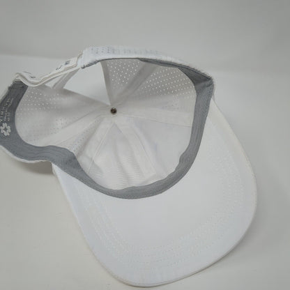 Vim Hue Ponyback Strapback Hat White Size 57 Adjustable Crisscross Back Blank